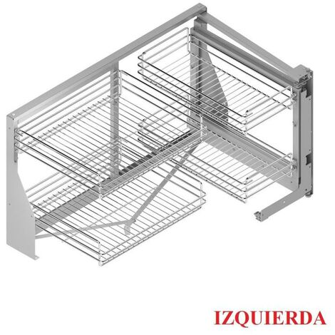 extraible rincon classic m900 cromo izquierda con bastidor cierre amort., 4 cestas 35kg.