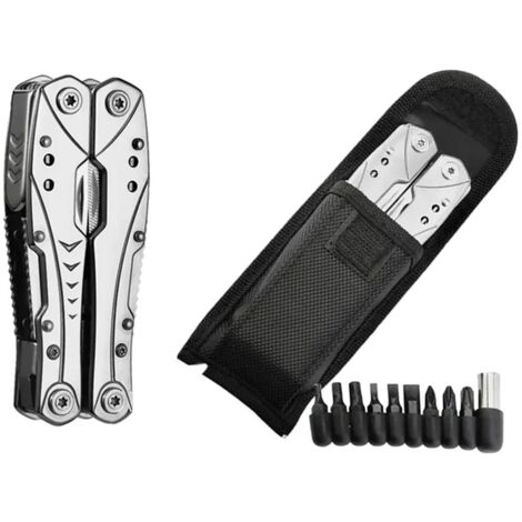 Extralink  multiherramienta  navaja de bolsillo, 23 en 1, con estuche, plateada