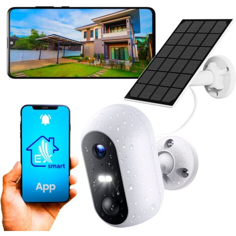 EXTRAFLAME Extralink smart life solareye Außenkamera mit Solarpanel solar kabellos, full hd 1080p, wi-fi, 5200mah Akku, ip54