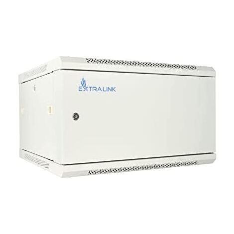 Extralink szafa wisz 19" 6U 450mm szara d. blaszane Rack de wall Grey