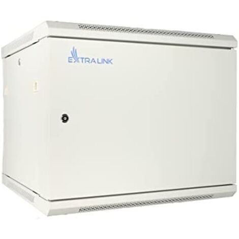 Extralink szafa wisz 19" 6U 600mm szara d. blaszane 9U Rack de wall Grey