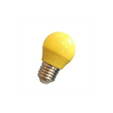 Extrastar lampada lampadina a led miniglobo 4W luce gialla E27 per decorazioni vetro giallo