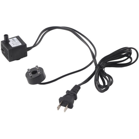 Extrem leise 2-W-Tauchpumpe mit LED-Beleuchtung für Teiche, Aquarien oder Springbrunnen – US-Stecker