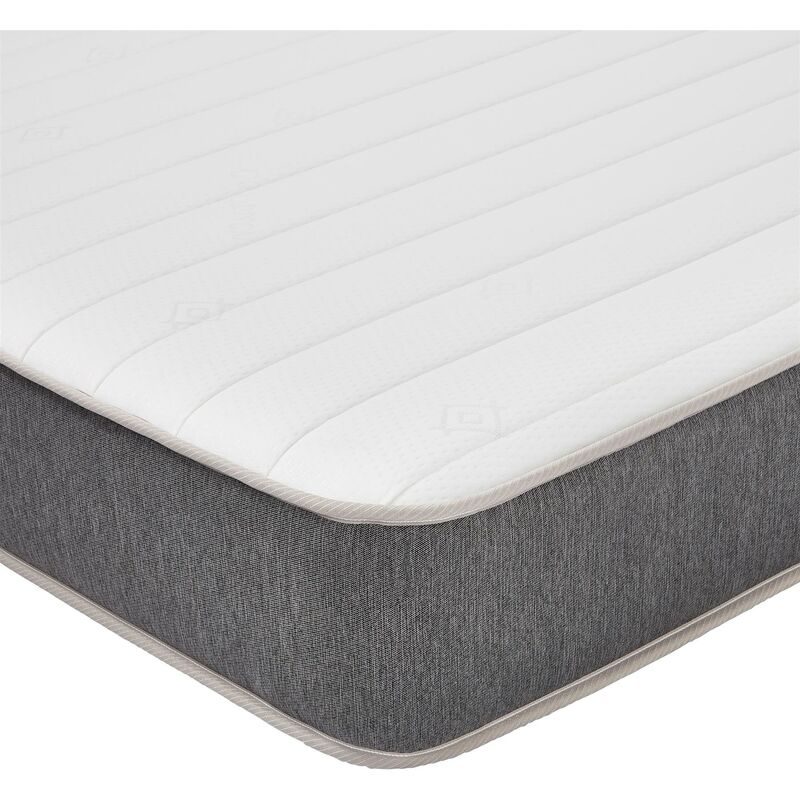 Starlight Beds Advanced technique Pocket Spring with Superior Next-Gen Memory Fibre Luxurious Grey Border Spring Mattress, Double 135cm x 190cm