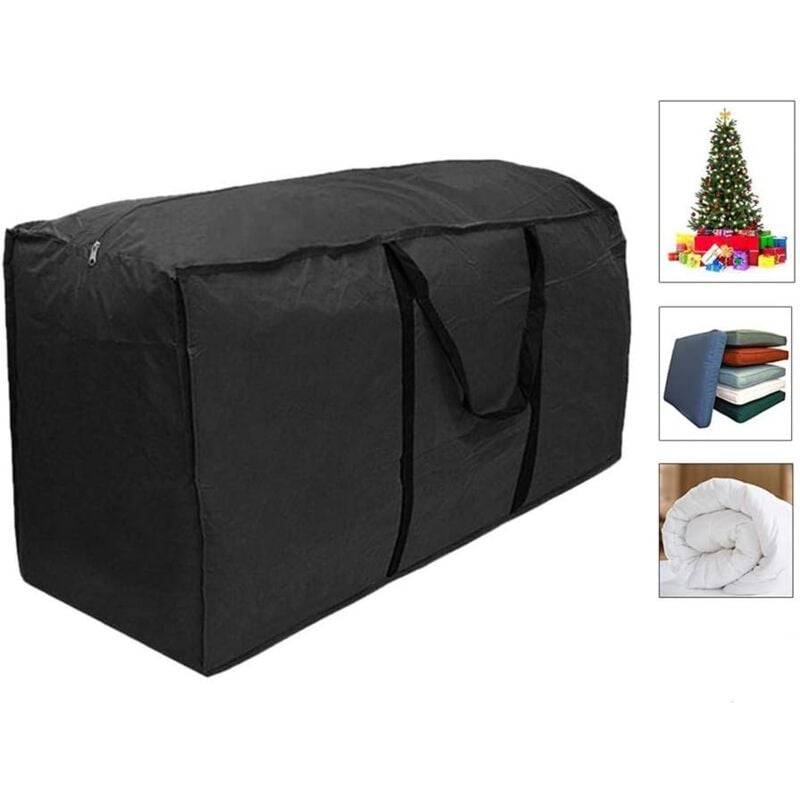 Sac de Rangement pour Coussin de Jardin,210D Oxford Tissu,Housses de Coussin d'Extérieur,Sac de Transport Hydrofuge pour Coussins avec Poignée