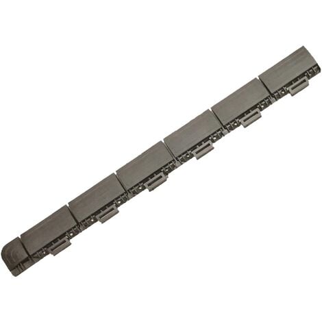 Extrémité gris au sol, 60x5.2x1,3 cm; Finition masculine - Collection Mars - Effet croisé