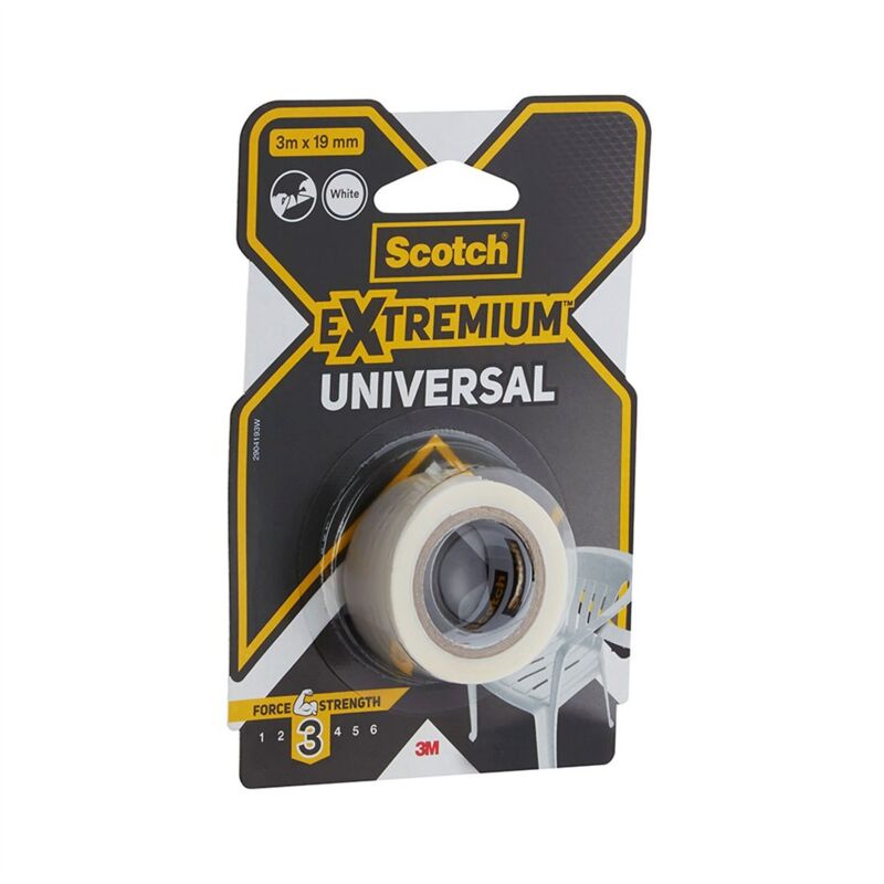 3M Extremium 3 Universal-gewebeband, 3 M X 19 Mm, Weiß