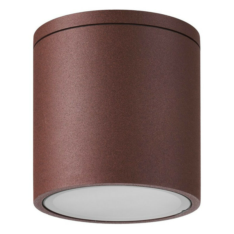 Inspired Mantra Fusion Kandanchu Spot de plafond rond court Kandanchu, 1 x GU10, IP54, brun rouille, 2 ans de garantie