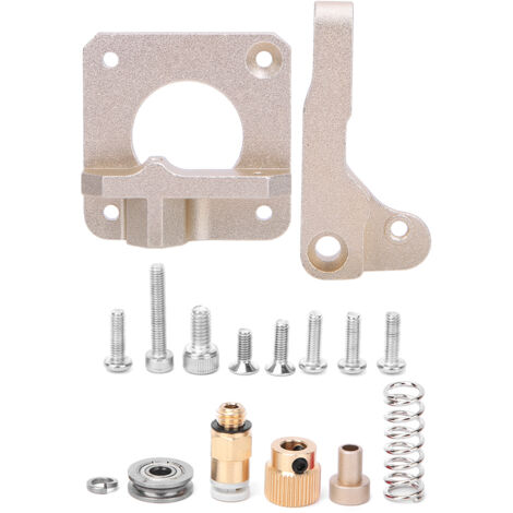 Extruder aus Aluminiumlegierung für CR-10, kompatibel mit 1,75-mm-Filament – Gold, gerade Ausführung