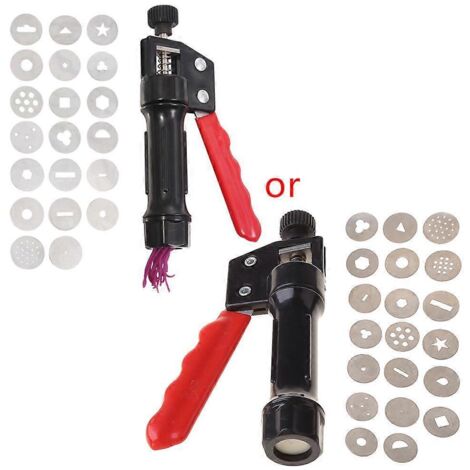 Extrudeuse à pâte à modeler pour loisirs créatifs (poterie, pâte à sucre, fondant, gâteaux, slime, pâtisserie)