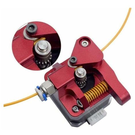 Extrusor de doble engranaje mejorado para impresora 3D, alimentación de filamento, CR-10 mm, para Ender 3 V2 CR10 CR-10S Pro 1.75, conector único
