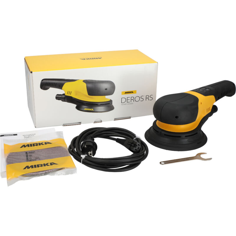 Mirka Deros Rs 600 Ø 150 Mm / Leistungsstarker Rotationsschleifer Für Holz Und Beton / 750w Motor / 700-2500 Rpm / Leichtes Design (1, 8 Kg) /