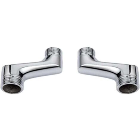 Exzentrische Bad-/Duscharmatur, Reduzierstück aus Messing, verstellbarer Schwenkarm, 1/2"- bis 3/4"-Exzenteranschluss, exzentrische WC-Armatur