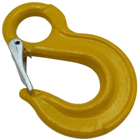 Eye Sling Hook with Latch 20MM Grade 8 (G80 12.5 Ton Safety Catch Chain Lifting)