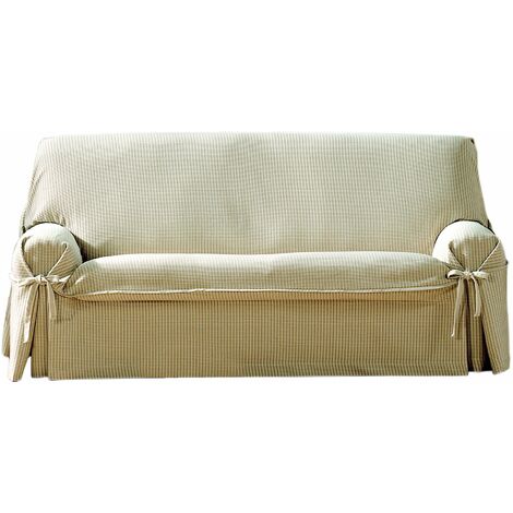 Eysa F62211 Giovanna Copridivano 2 posti, colore Beige(Ecrù), 44 x 38 x 10 cm