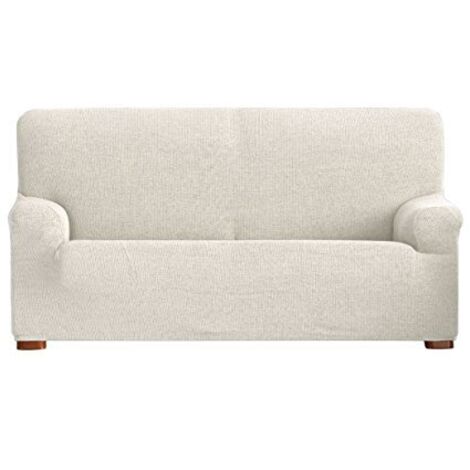 Eysa Italia Dorian Copridivano Bielastico, Tela, Bianco, Tre posti, 180 a 210 cm/3 posti