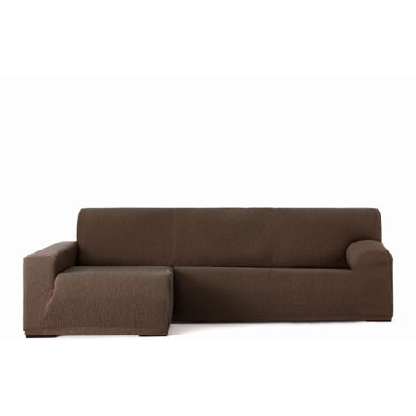 Eysa Italia Llion, Copridivano per chaise longue braccio lungo, sinistra vista frontale, Colore 07/Marrone