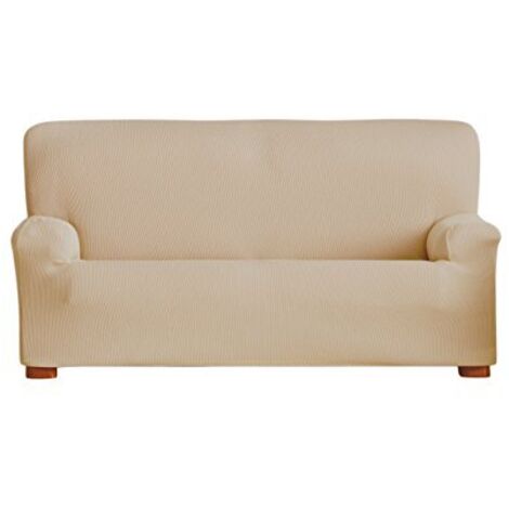 Eysa Italia Ulises Copridivano Elastico 3 Posti, Poliestere-Cotone, Beige