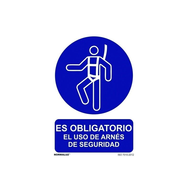 

Cartel Pvc 21* 30 Obligatorio Uso Arnes De Seguridad