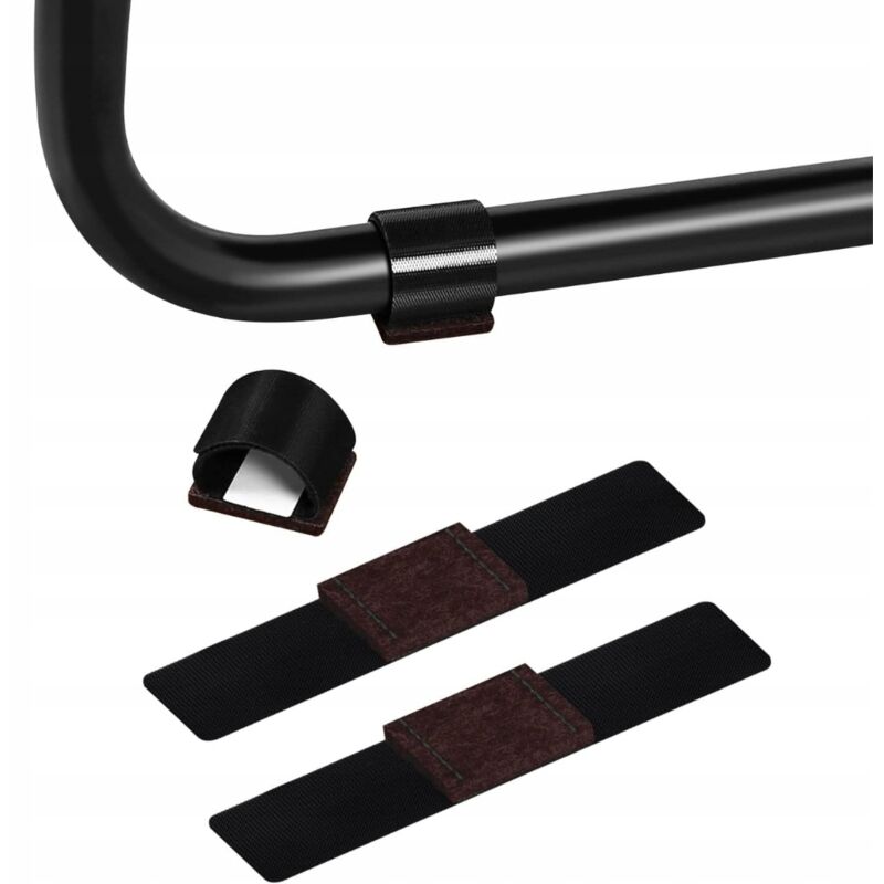 Ezprotekt 24 almohadillas de velcro de fieltro para sillas de trineo - Protección del suelo