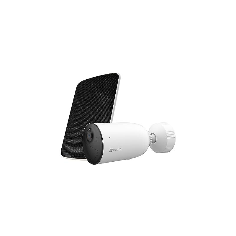Ezviz - CB3 kit 1080P caméra surveillance wifi extérieure sans fil avec panneau solaire d, batteries rechargeable 5200MAH, détecti