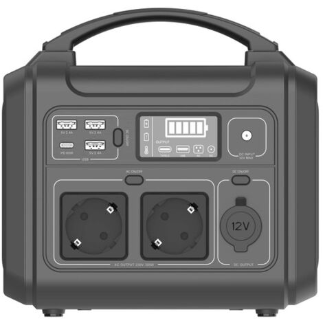 EZVIZ PS300, stazione di alimentazione portatile, capacità 313Wh, 4 ingressi, display smart, ricarica con pannello solare (non incluso)