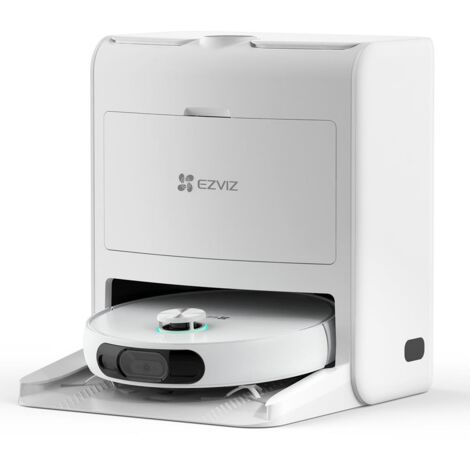 EZVIZ Robot Aspirapolvere Lavapavimenti Con Intelligenza Artificiale Con Base