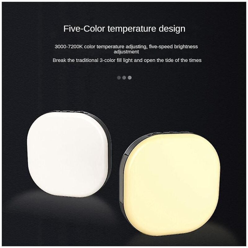 F-610b Mini lampe de poche 3000-7200k led Live Selfie Light Téléphone Ordinateur Fill Light Video Conf