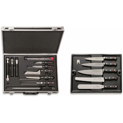 F. DICK Kochkoffer Plaza 17-teilig Messer-Set Koffer Kochmesser + Kochwerkzeug