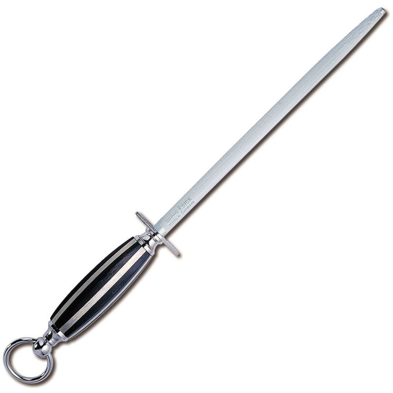 F. Dick Kochwetzstahl 1905 Wetzstahl Rund 25 Cm Griff Buchenholz Küchenmesser