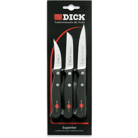 F. DICK Küchenmesser-Set Superior Küchenmesser Gemüsemesser Schälmesser 84700042