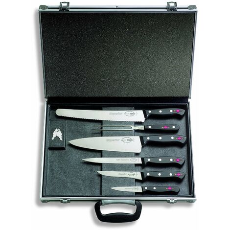 F. DICK Messer-Set Superior 7-teilig mit Magnetkoffer Kochmesser Fleischgabel