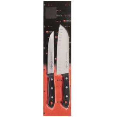 F. DICK Superior Messer-Set 2-tlg Küchenmesser 16 cm Santoku Kullenschliff 18 cm
