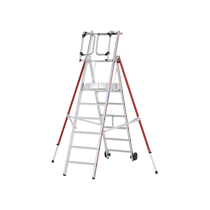 Escabeau pro 6 marches de 3.39m de hauteur de travail maximale. - 848306