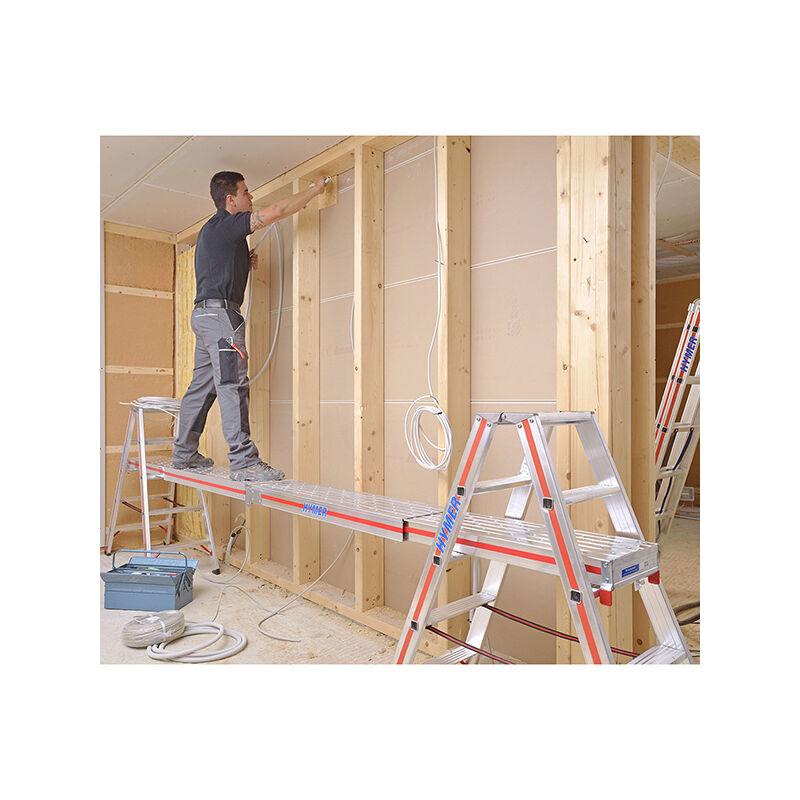 Matisère - kit plateforme télescopique - Echelle double - Hauteur de travail max 3.05m - 402314/685900