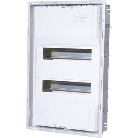 F-Tronic 7210029 UPV24+4ST Verteilerschrank Unterputz Anzahl Teilungen = 28 Anzahl Reihen = 2 Inhalt