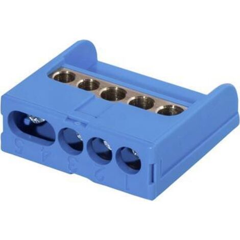 F-Tronic 7290002 Borne de raccordement bleu Type de conducteur = N