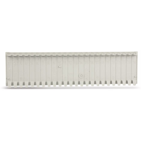 F-TRONIC Abdeckstreifen, 12 Einheiten, lichtgrau