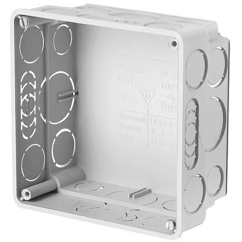 F-Tronic Boîte dérivation encastrable 105 x 105 mm, non monté