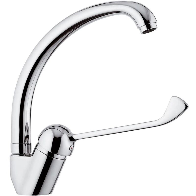 Remer - F-Type Basin Mixer Tap Extended Lever Disabled Mobility