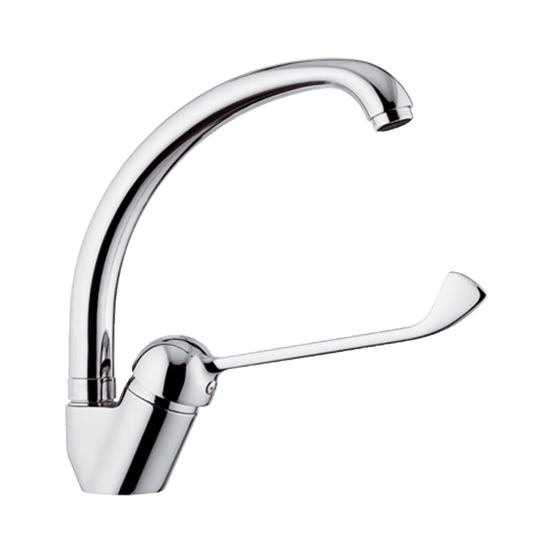 Remer - F-Type Robinet Bassin Mixer Plaqué Chrome Levier Étendu Mobilité Handicapée