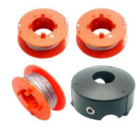 F016800175 Bobine de Fil pour Bosch Art 23 26 30 Easytrim et Combitrim.Pro-Tap Automatique Bobine Cordon Souple.8M x 1.6mm avec Couvercle F016L71088(3 Bobine + 1 Couvercle).