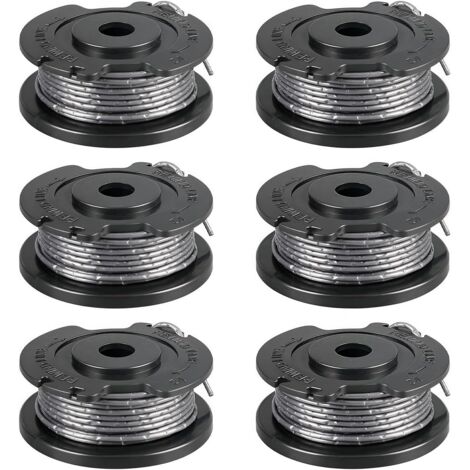 F016800569 Lot de 6 bobines débroussailleuse compatibles avec Bosch ART 23 SL 26 SL, EasyGrassCut 18, 23, 26, 18-230, 18-260, 1,65 mm, 4,9 m - 6pcs