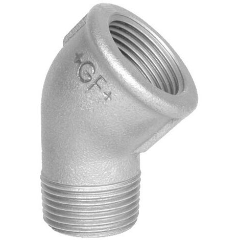 F121 CODO 45MH 1.1/4 GALVANIZADO ATUSA