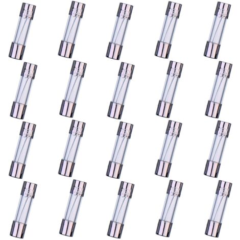 F15AL250V 20 Pcs 5x20mm Fusible En Verre À Soufflage Rapide 15A 250V 0.2x0.78 pouce Fusible Temporisé (Paquet de 100 Pcs)