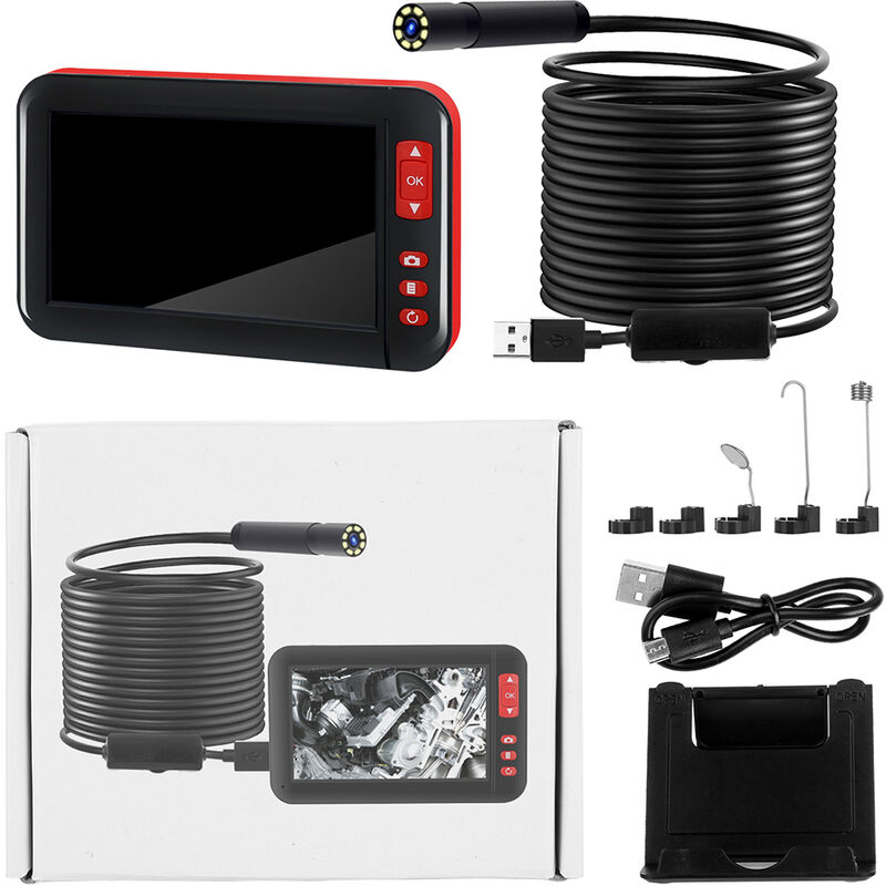 Image of F200 4.3 'Digital 1080p lcd -Endoskop -Inspektion Kamera Boroskop usb -Ladung (10 m) - Eosnow