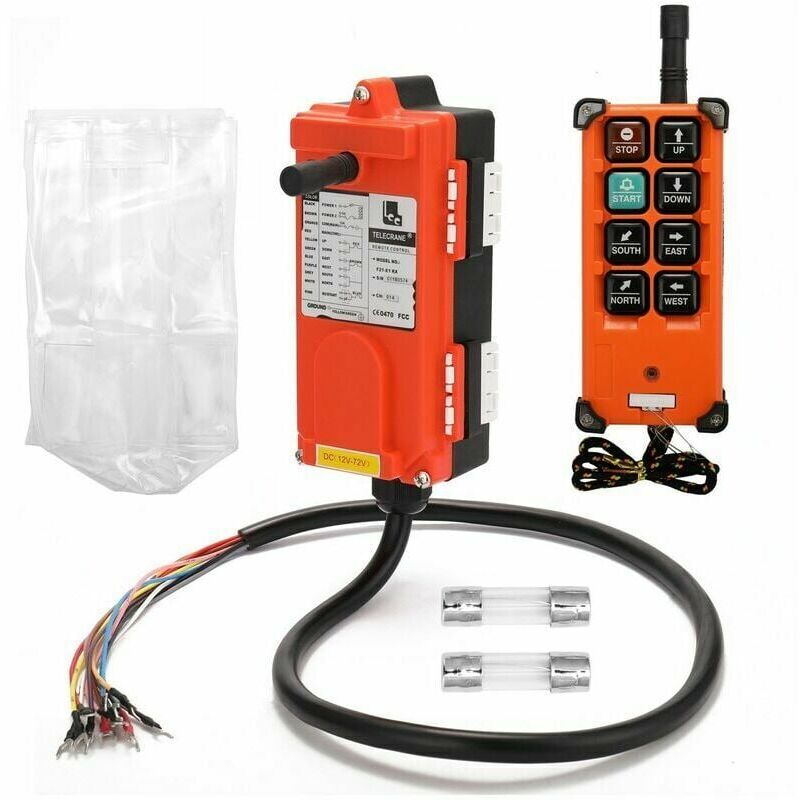 Interrupteur de commande à distance industriel F21-e1b DC12-72V contrôleur pour palan, grue, ascenseur télécommande envoyer recevoir