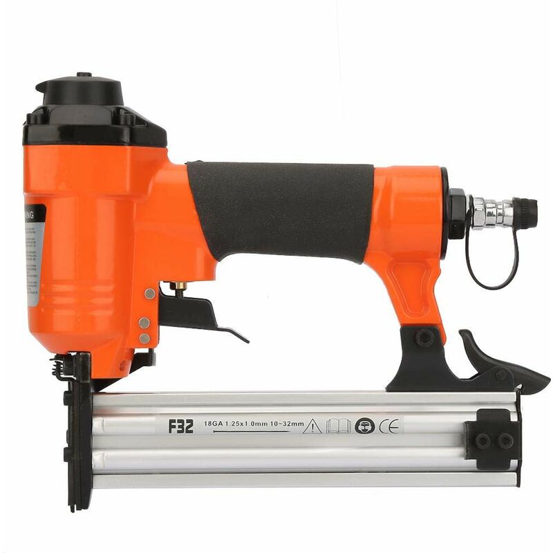 F32 Pneumatic Nail Gun Straight Electric Air Nails Woodworking Electric Nailers Stapler Staple Plier 18GA 1.251.0mm