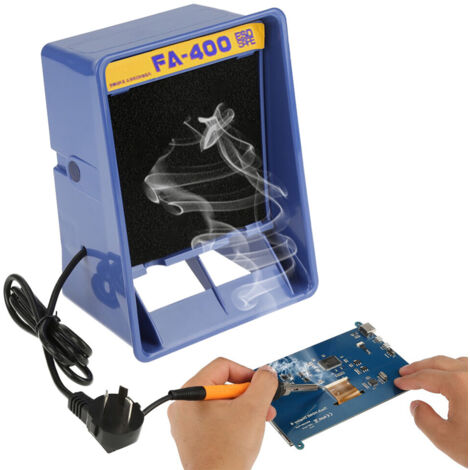 FA-400 Soldering Iron Smoke Absorber Fume Extractor Smoking Sponge Air Filter UK