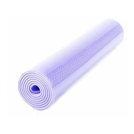 FA Sports Matelas de yoga Yogiplus double couche Violet Violet 183 x 61 x 0,6 cm